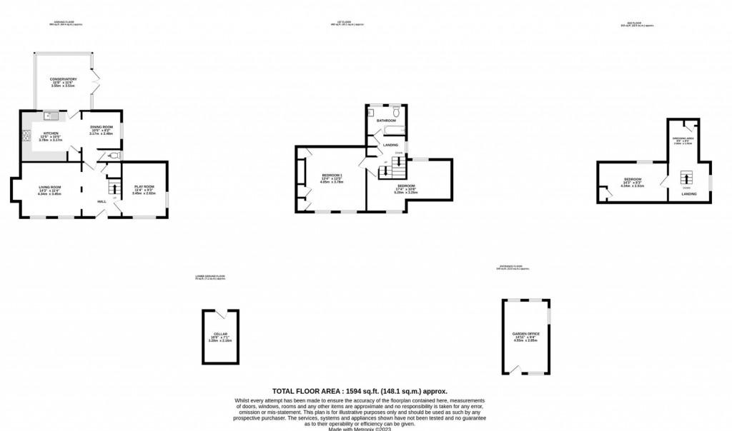 Floorplans For Vine Cottage, Lower Street, Broomfield