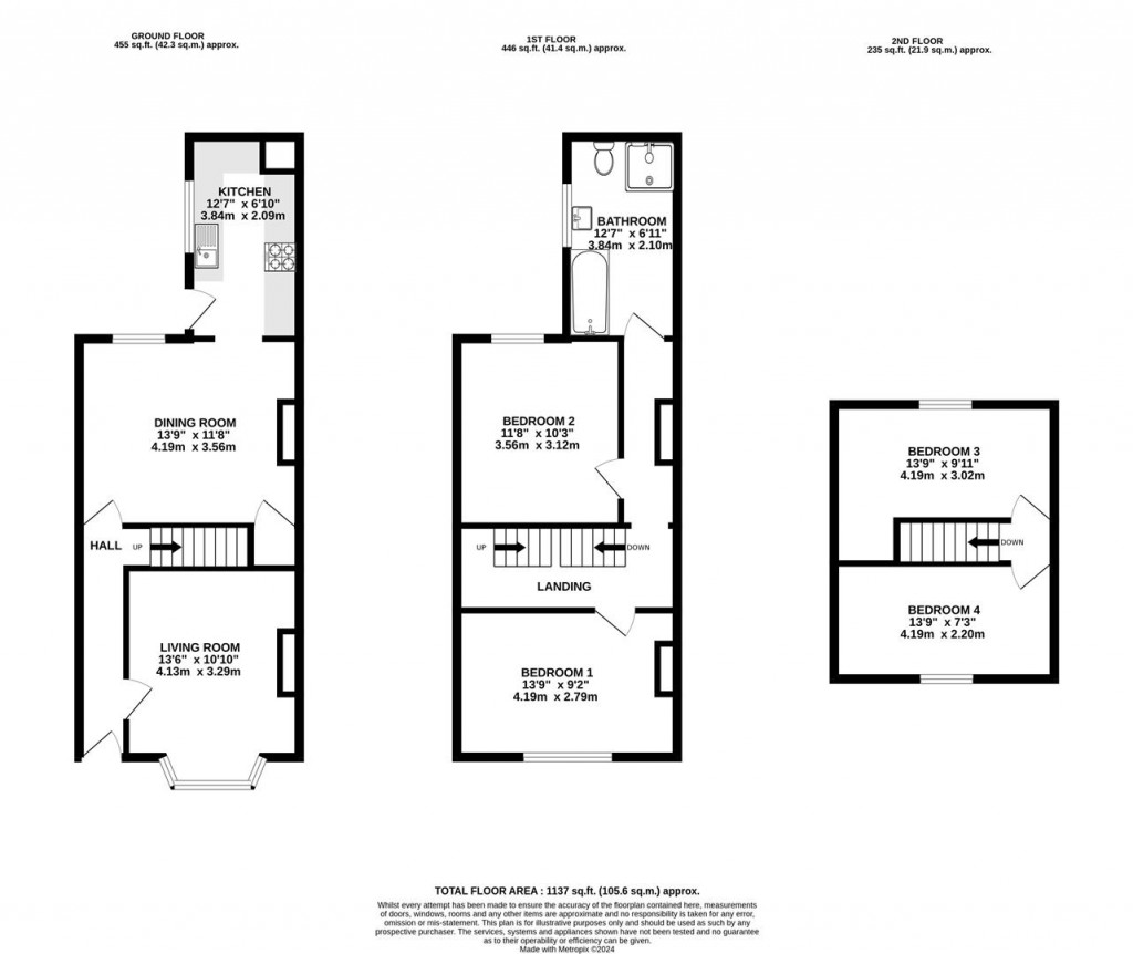 Floorplans For Brunswick Street, Maidstone, Kent