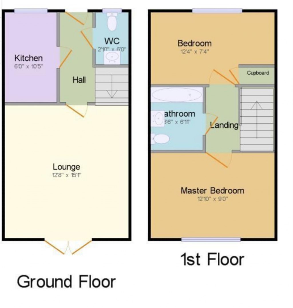 Floorplans For Lacock Gardens, Maidstone