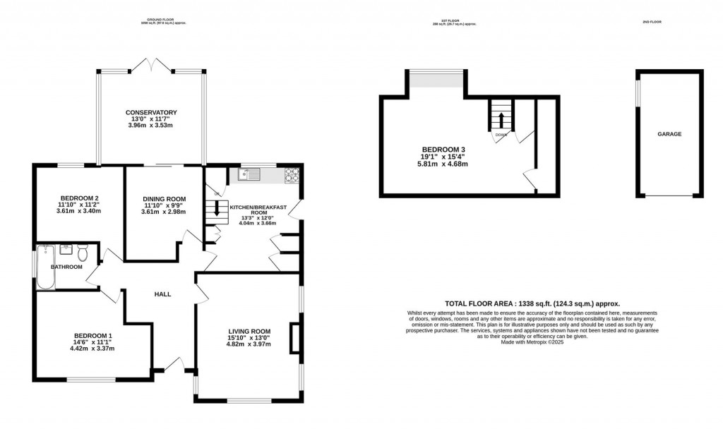 Floorplans For Ware Street, Weavering, Maidstone