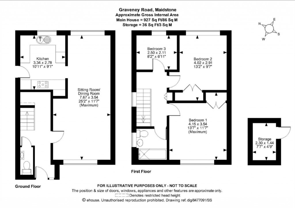 Floorplans For Graveney Road, Maidstone